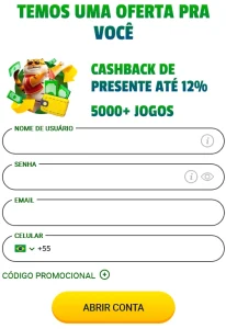 Registro no Brazino 777 Cassino