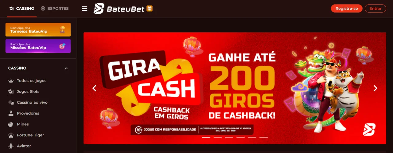 BateuBet página inicial