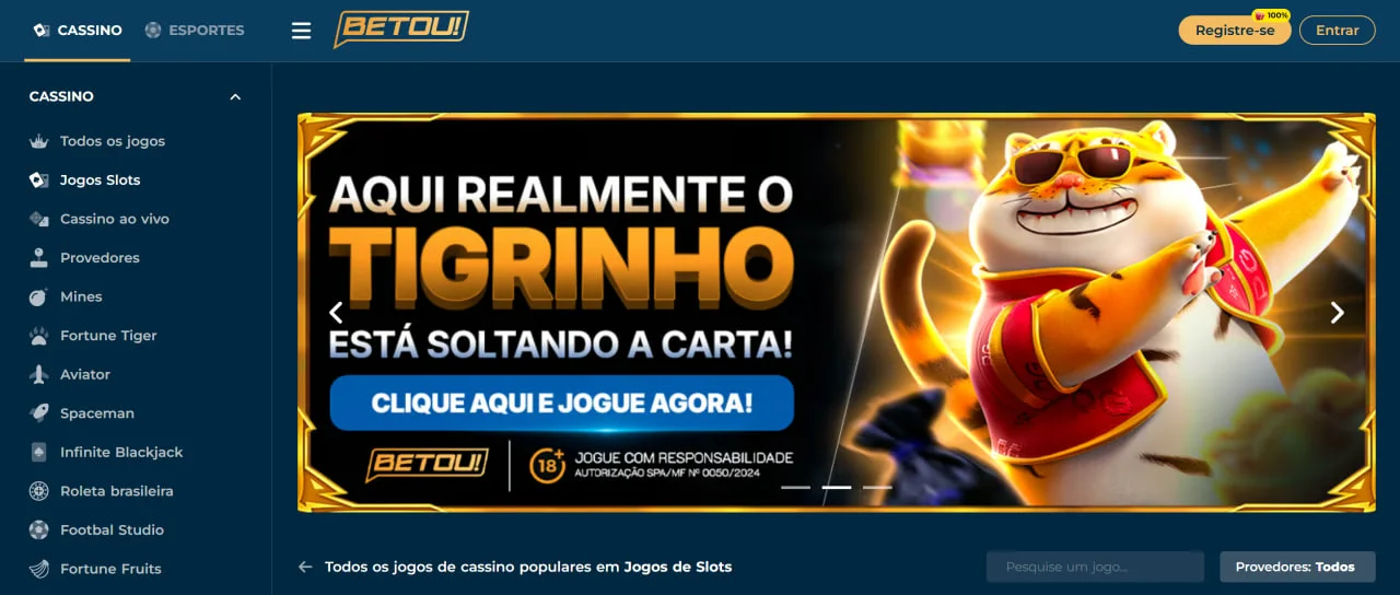 Betou página inicial