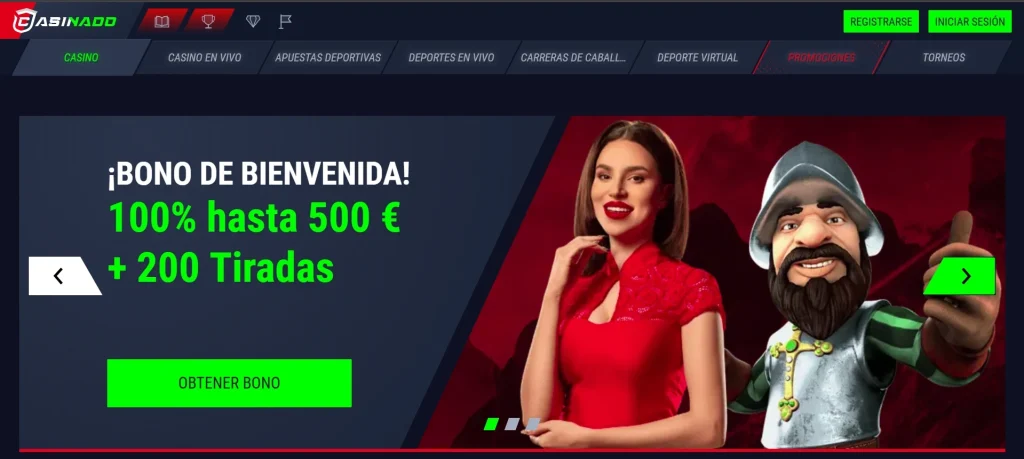 Casinado homepage