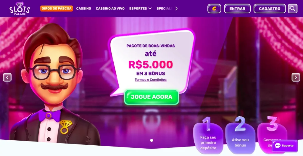 Slots Palace página inicial
